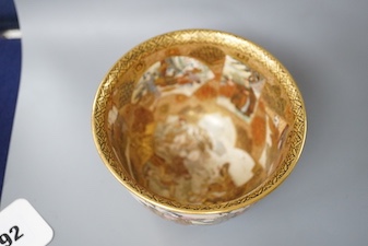 A Japanese Satsuma pottery bowl, Meiji period. 11cm diameter